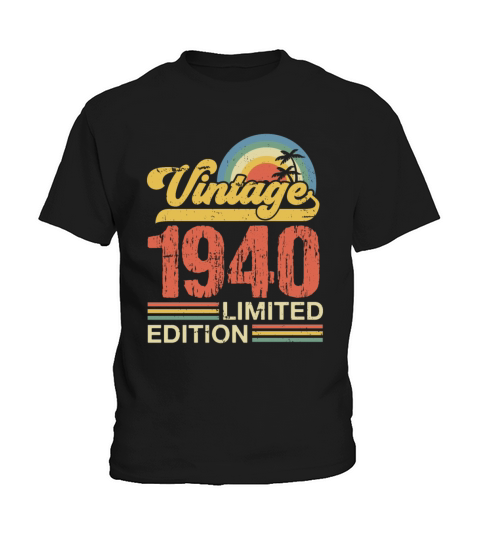 Retro Vintage 1940 Limited Edition Kids T-Shirt