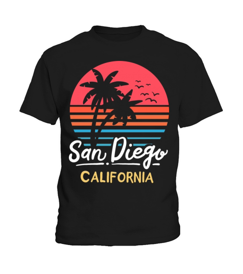 San Diego California Ca Vintage Kids T-Shirt
