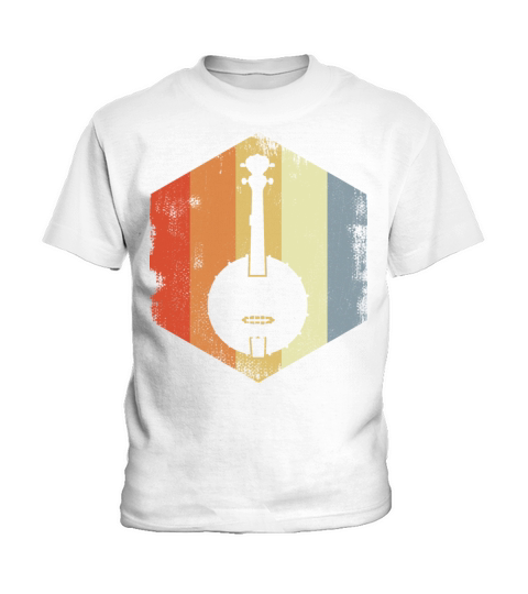 Vintage Banjo Drawing Kids T-Shirt