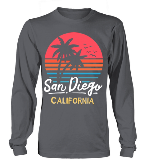 San Diego California Ca Vintage Long sleeved Unisex