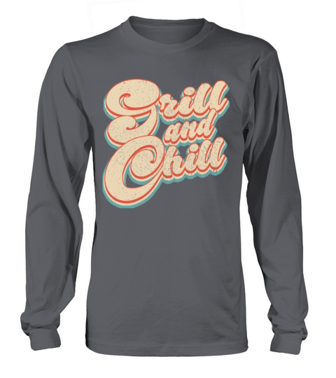 Vintage Classic Grill and Chill Patriotic 4th of J Long sleeved Unisex