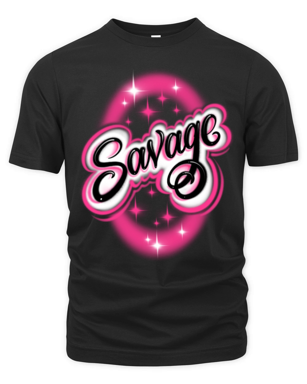 Savage Airbrushed Design Organic Unisex T-shirt