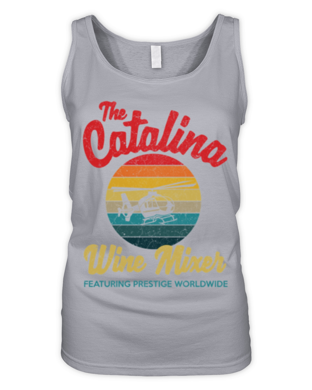 catalina wine mixer vintage retro distressed Ess Organic Women's Tank Top