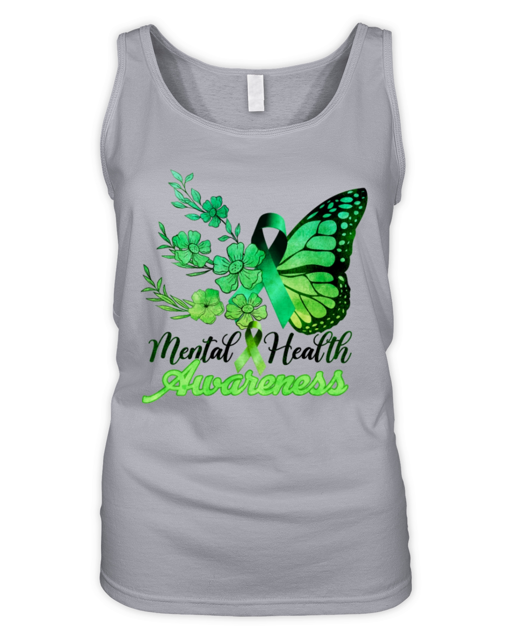 Mental Health Awareness Butterfly Organic Women's Tank Top