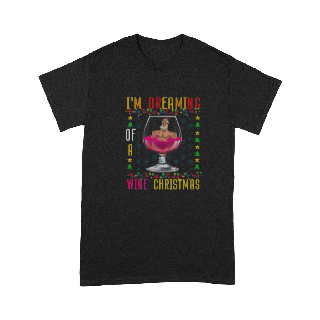 Im Dreaming Of A Wine Christmas Red Wine Sweater Premium T-shirt