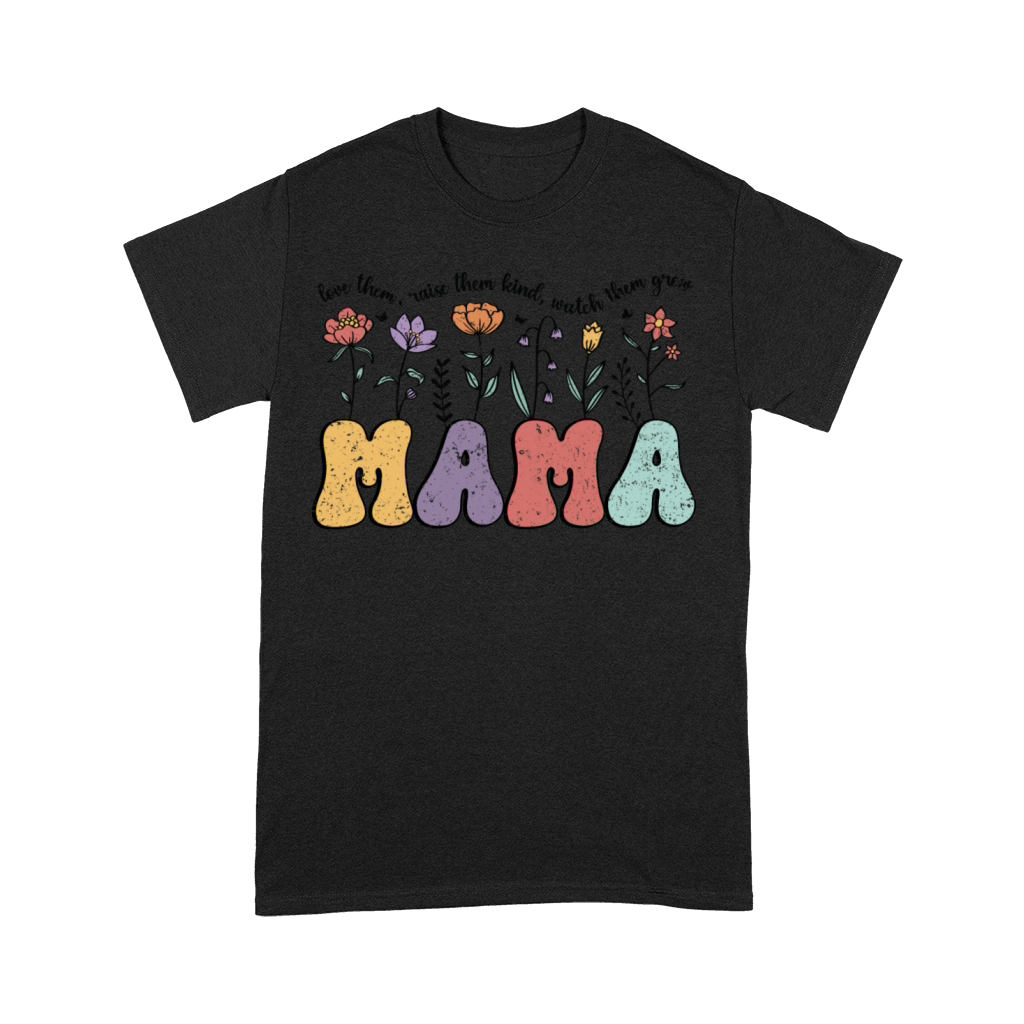 Retro Vintage Floral Mama Flowers Quote Premium T-shirt