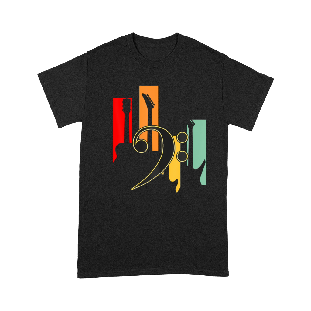 Vintage Bass Guitar Players Guitarist Music Lover Premium T-shirt