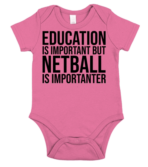 Netball Is Importanter Short Sleeve Baby One-Piece