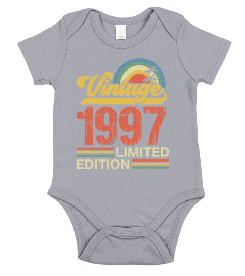 Retro Vintage 1997 Limited Edition Short Sleeve Baby One-Piece