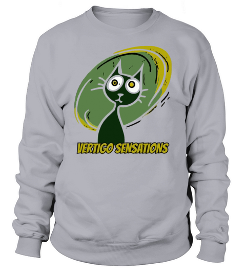 vertigo sensations vintage cartoon cat Sweatshirt Unisex