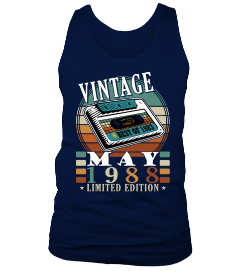 May 1988 vintage birthday gift Tank Top Unisex