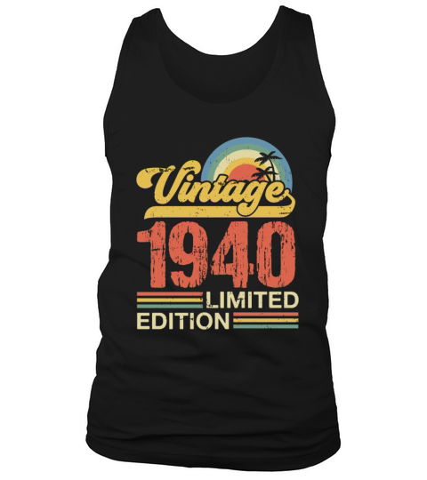 Retro Vintage 1940 Limited Edition Tank Top Unisex