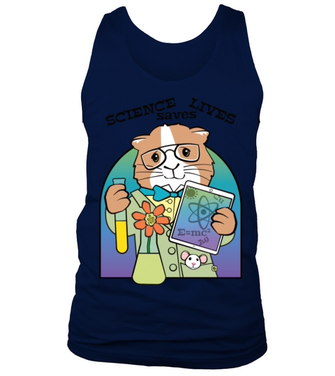 Science Saves Lives Cute Guinea Pig Tank Top Unisex