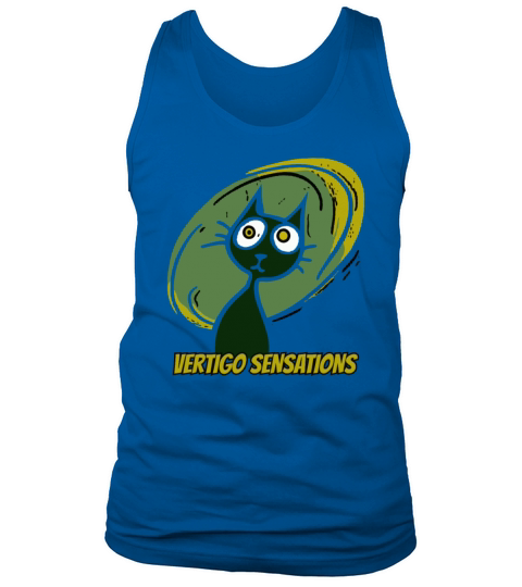 vertigo sensations vintage cartoon cat Tank Top Unisex