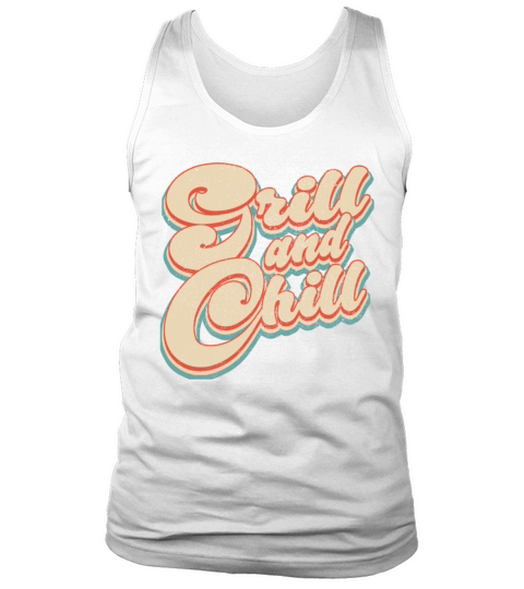 Vintage Classic Grill and Chill Patriotic 4th of J Tank Top Unisex