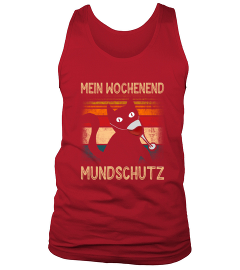 Wine Lover Cat Mouthguard Vintage Red Wine Tank Top Unisex