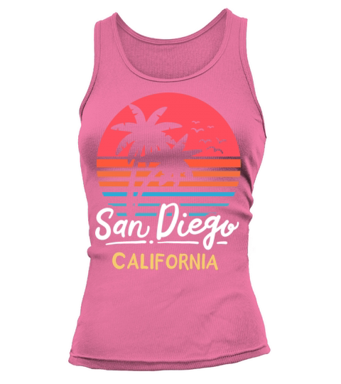 San Diego California Ca Vintage Tank top Woman