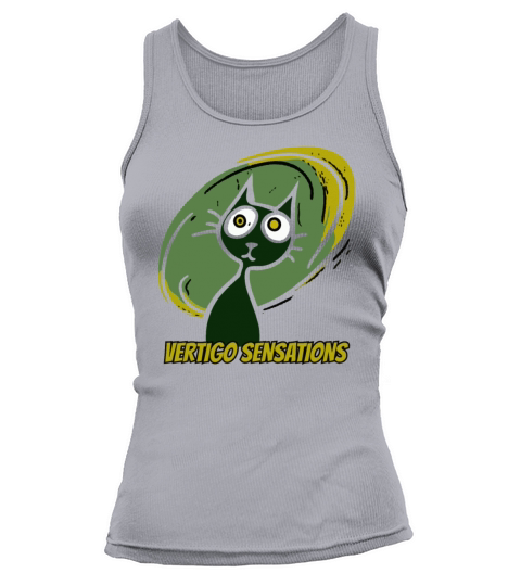 vertigo sensations vintage cartoon cat Tank top Woman