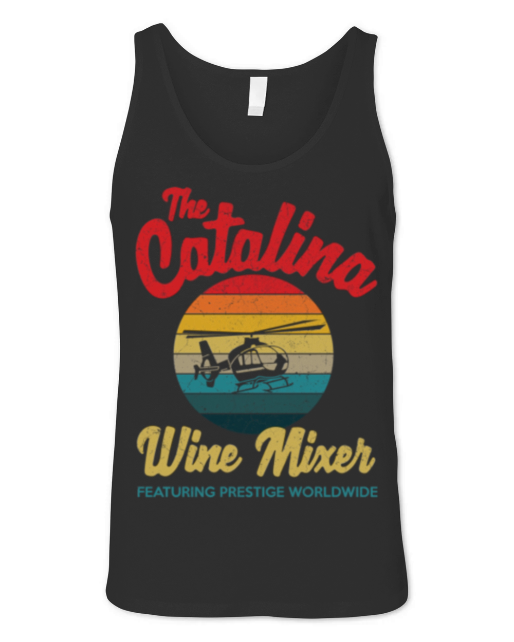 catalina wine mixer vintage retro distressed Ess Unisex Jersey Tank