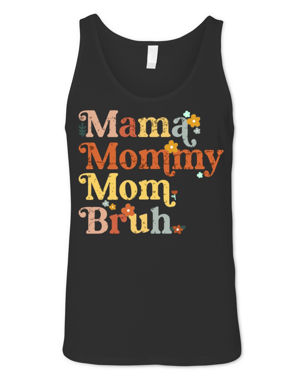 Mama Mommy Mom Bruh Mothers Day Vintage Funny Unisex Jersey Tank
