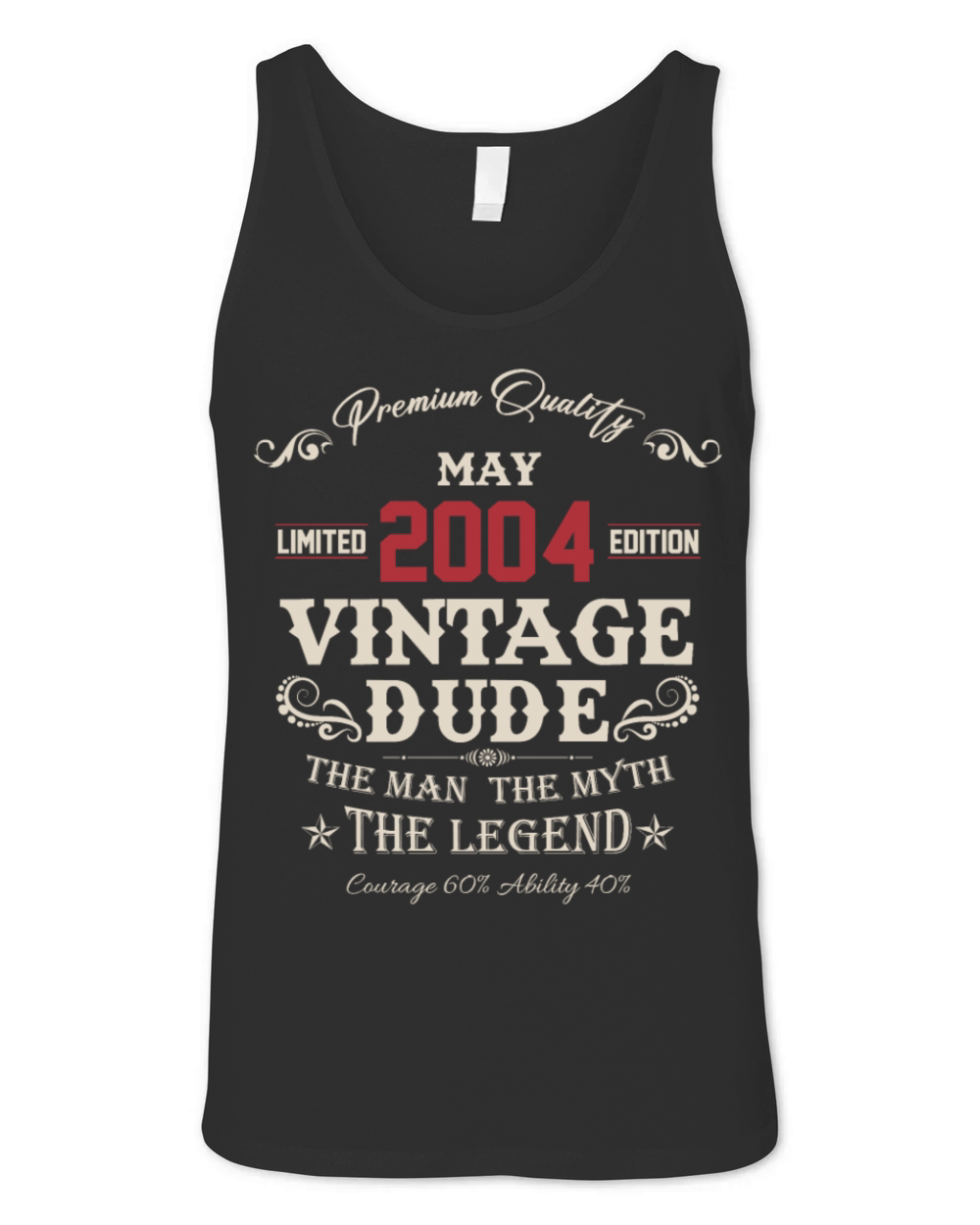 May 2004 Vintage Birthday Present Unisex Jersey Tank