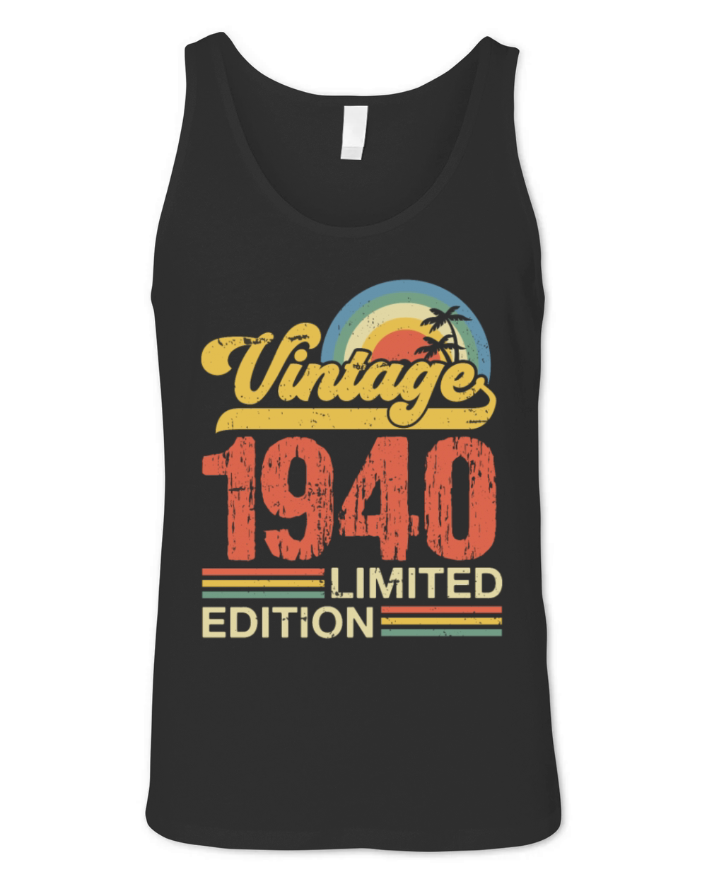 Retro Vintage 1940 Limited Edition Unisex Jersey Tank