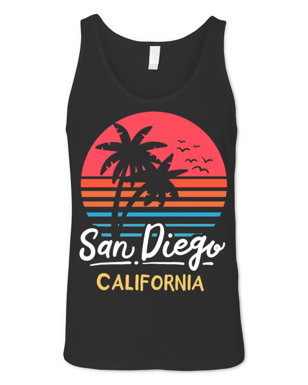 San Diego California Ca Vintage Unisex Jersey Tank