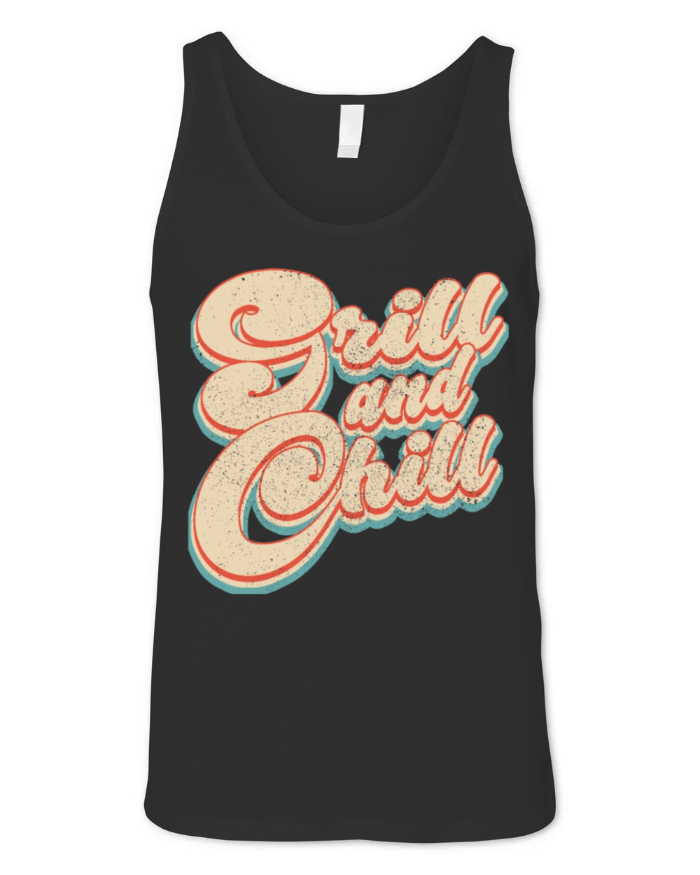 Vintage Classic Grill and Chill Patriotic 4th of J Unisex Jersey Tank