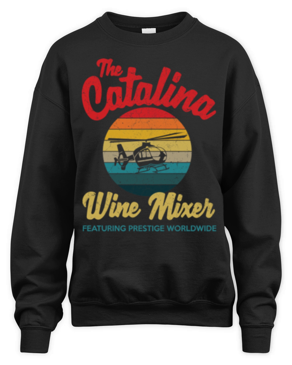 catalina wine mixer vintage retro distressed Ess Unisex Premium Crewneck Sweatshirt