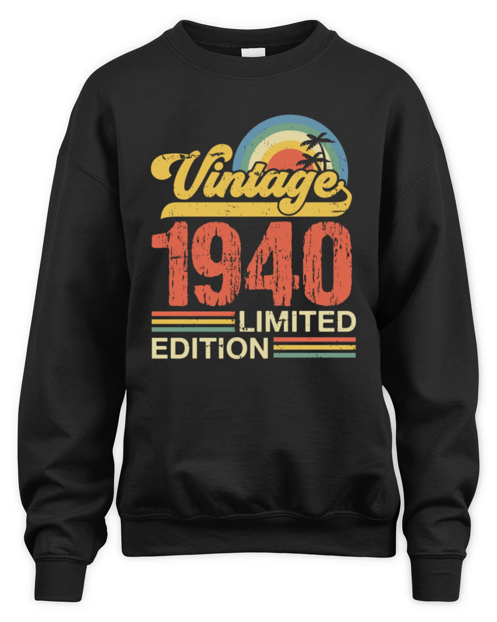 Retro Vintage 1940 Limited Edition Unisex Premium Crewneck Sweatshirt