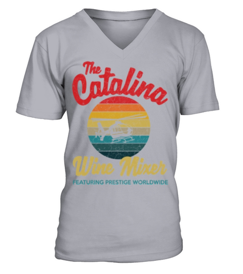 catalina wine mixer vintage retro distressed Ess V-Neck T-shirt