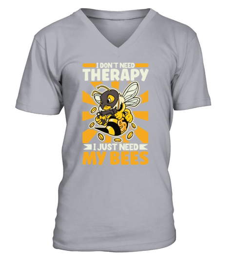Honey Bee Beekeeping Beekeeper Honeybee Apiary V-Neck T-shirt