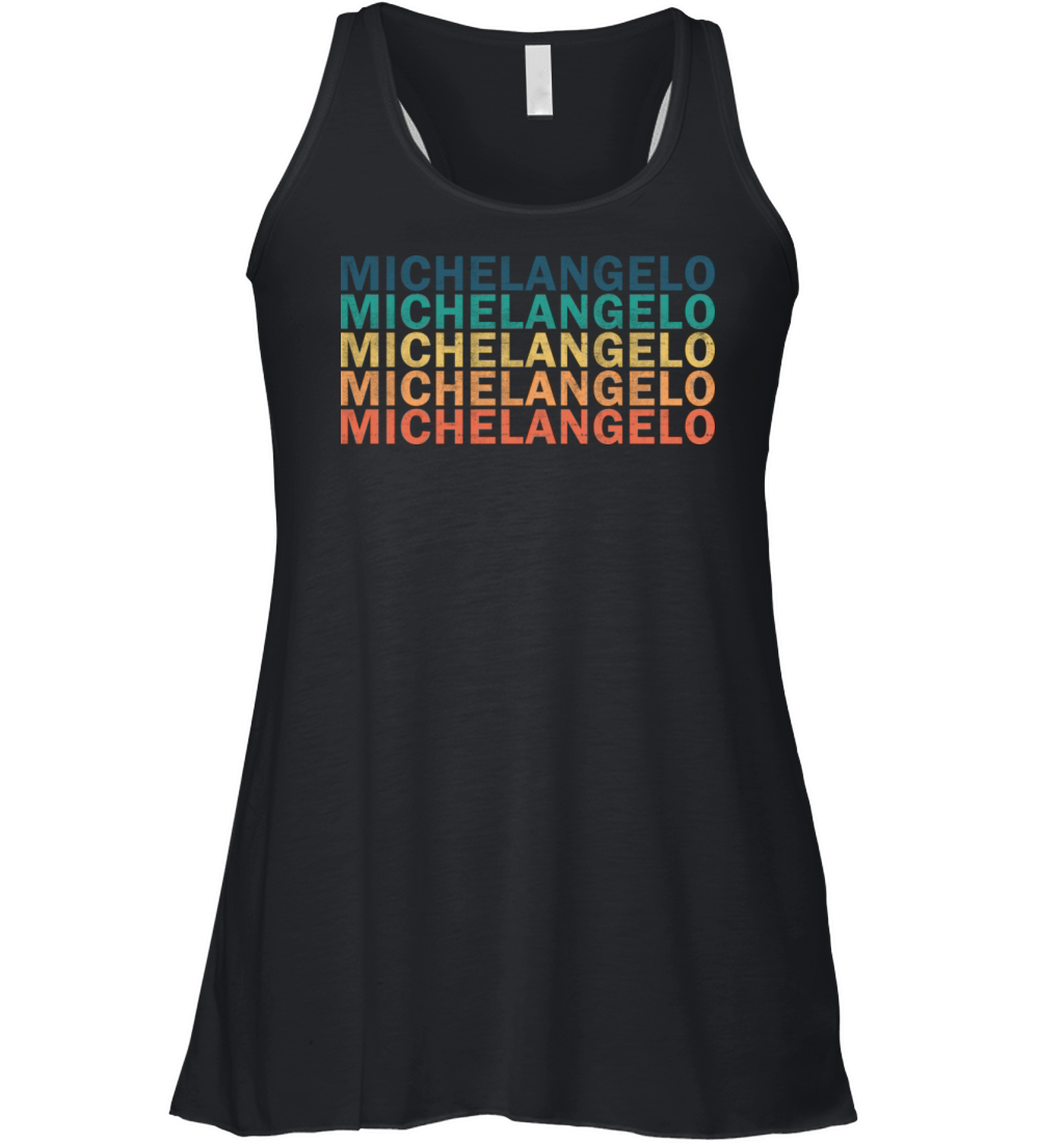 Michelangelo Name T Shirt - Michelangelo Vintage R Women's Flowy Tank Top