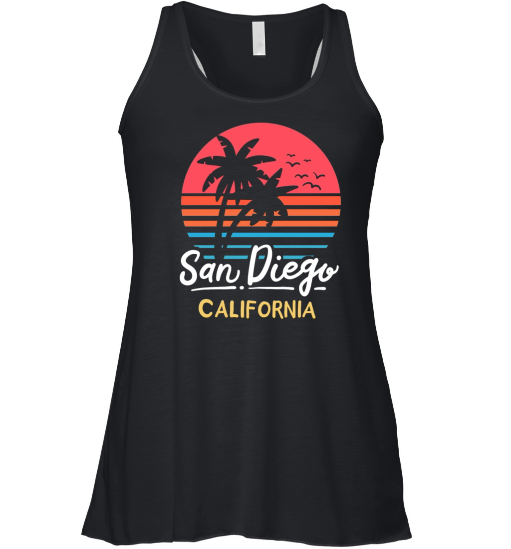 San Diego California Ca Vintage Women's Flowy Tank Top