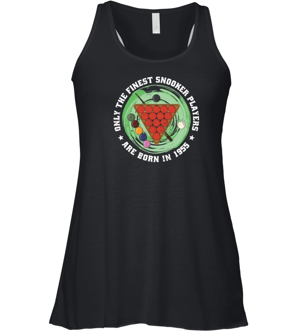 Snooker born in 1955 Vintage Birthday Snooker-game Women's Flowy Tank Top