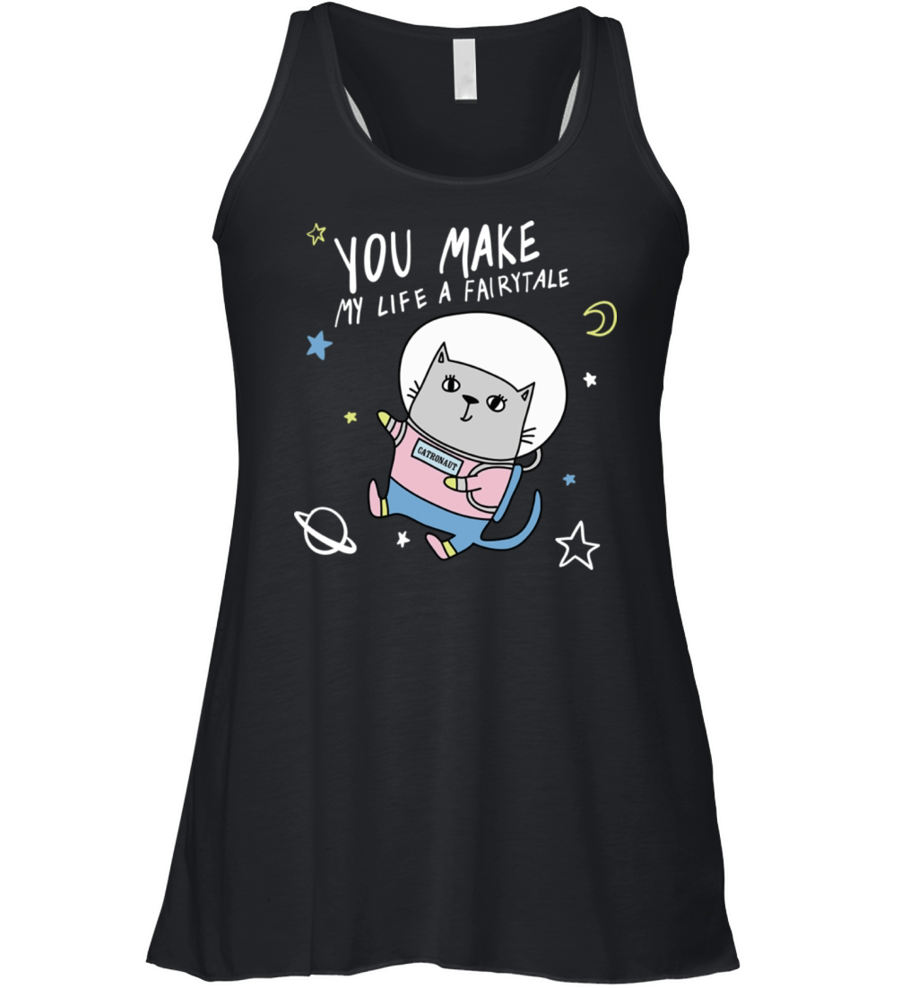 Space Cute Cat Women's Flowy Tank Top