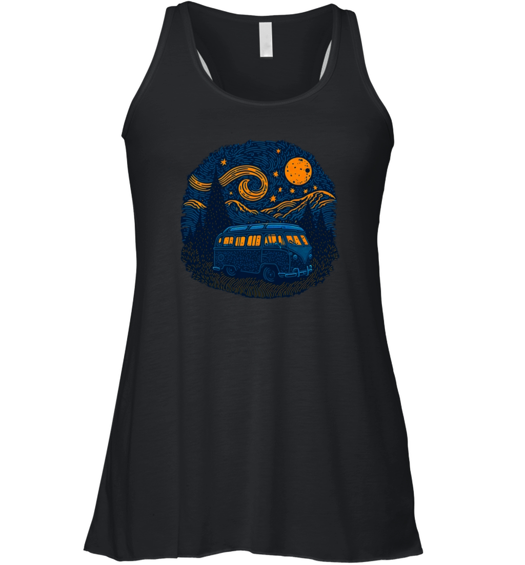 VAN starry night style Women's Flowy Tank Top