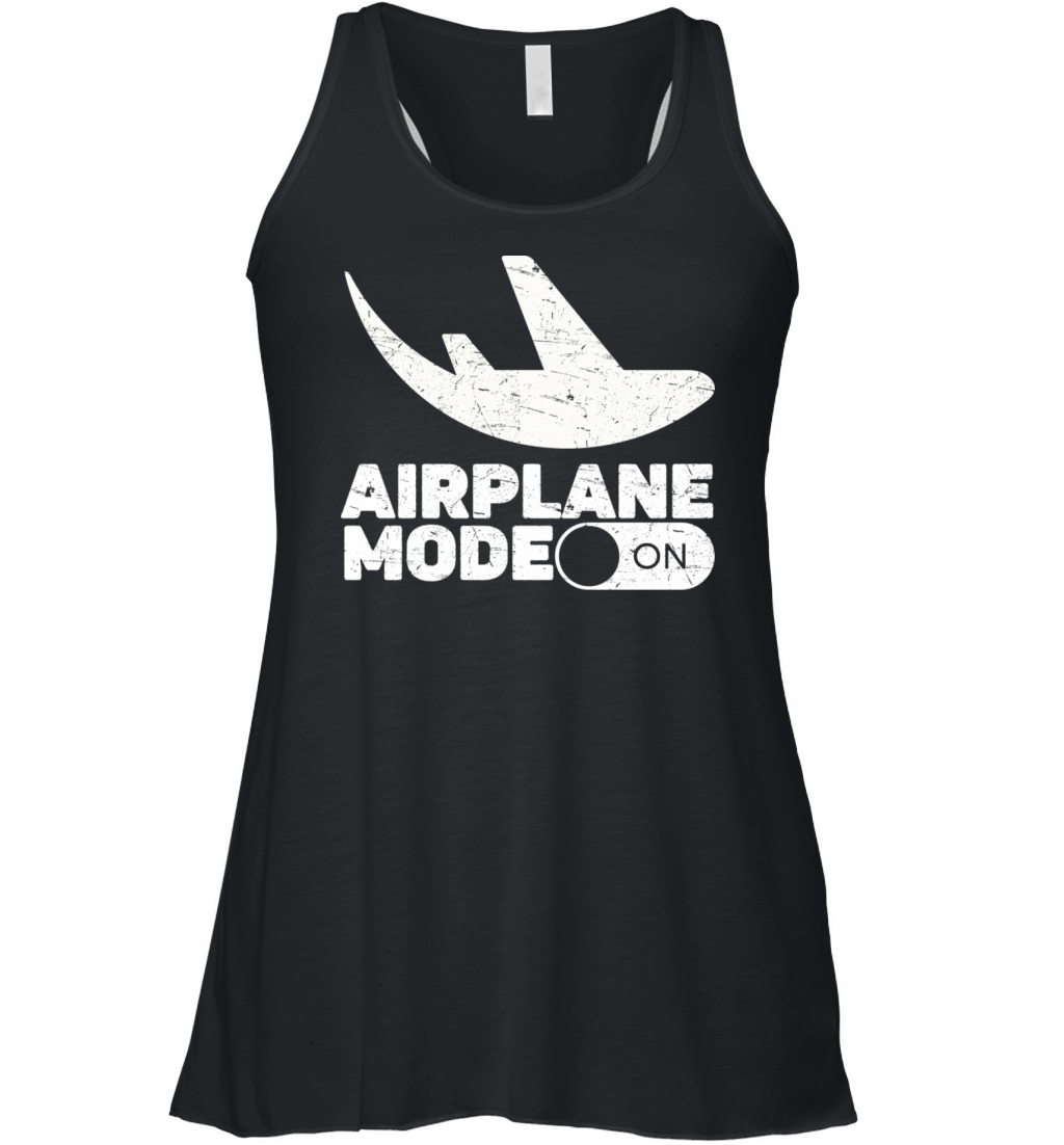 Vintage Airplane Mode On Women's Flowy Tank Top