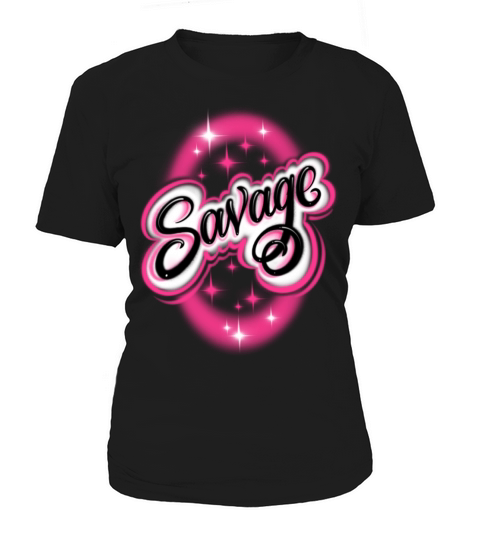 Savage Airbrushed Design Women's T-Shirt