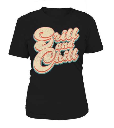 Vintage Classic Grill and Chill Patriotic 4th of J Women's T-Shirt