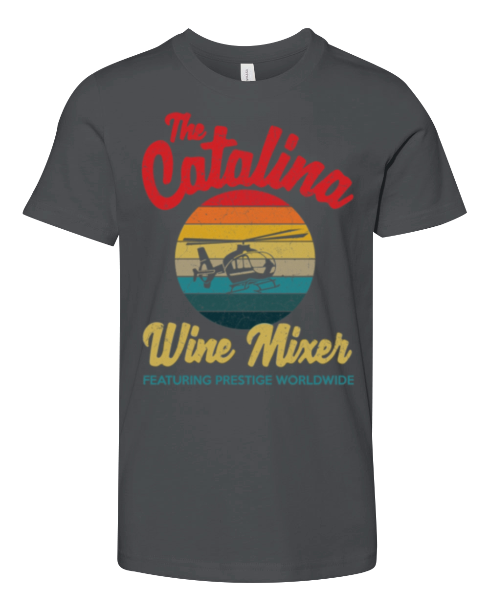 catalina wine mixer vintage retro distressed Ess Youth Unisex Jersey Tee