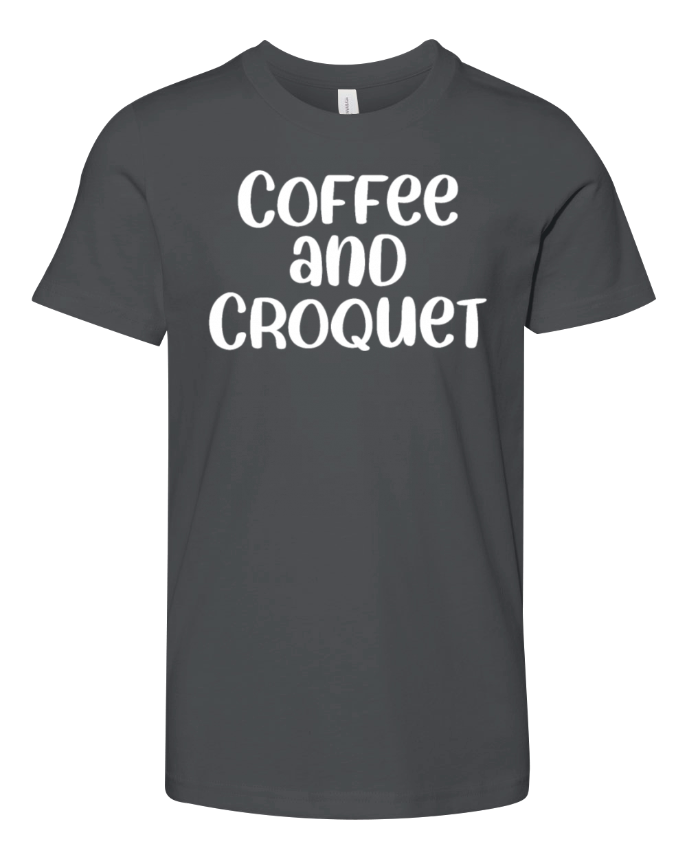 Coffee And Croquet Youth Unisex Jersey Tee
