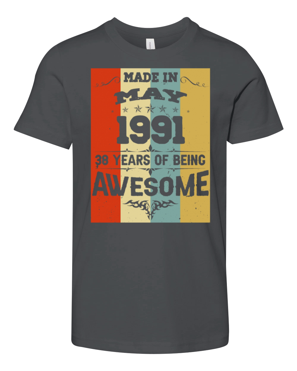 May 1991 Vintage Birthday Present Youth Unisex Jersey Tee