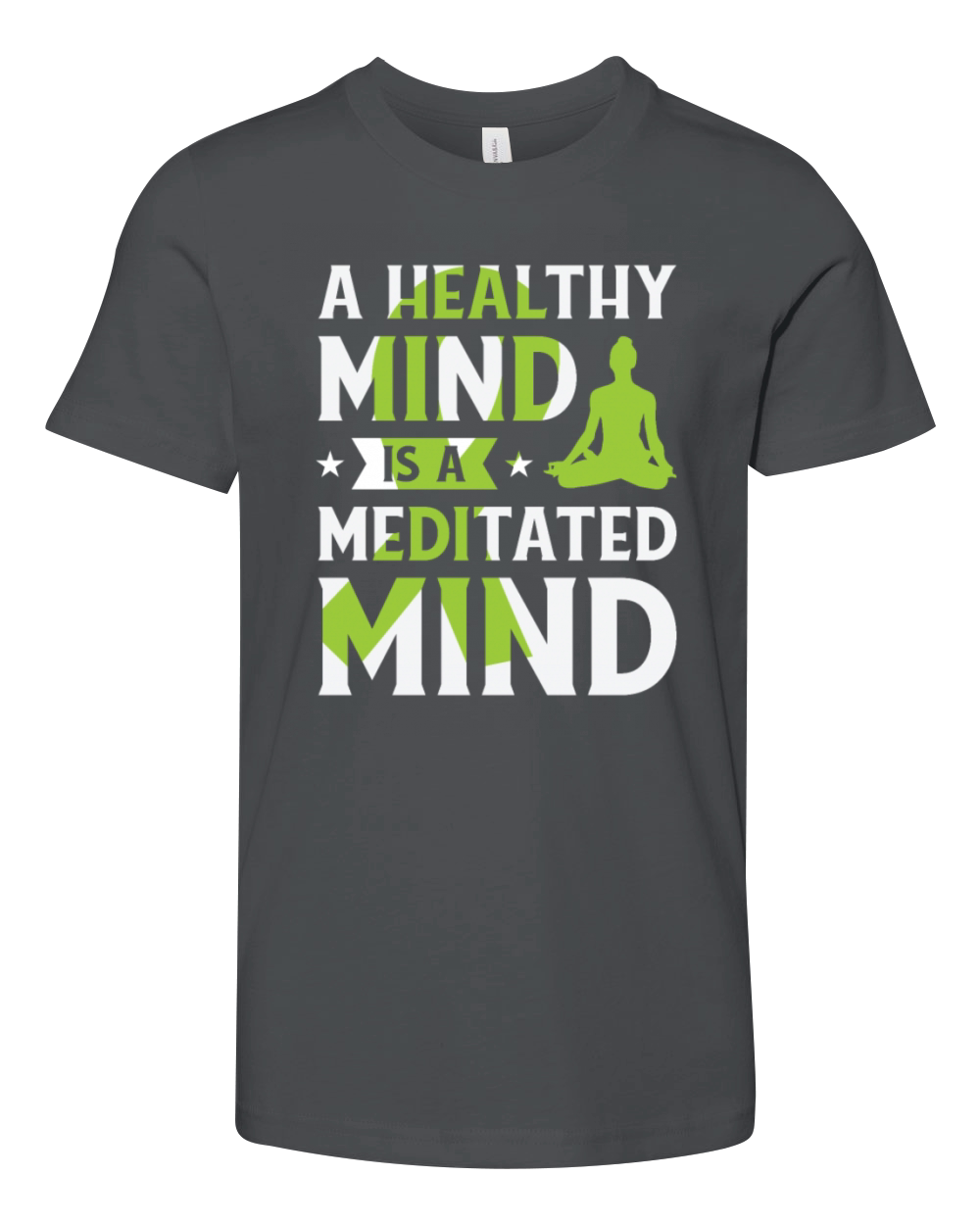 Mental Health Yoga Meditation Awareness Month Youth Unisex Jersey Tee