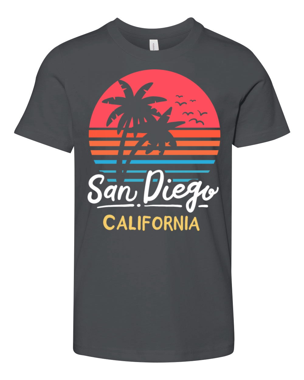 San Diego California Ca Vintage Youth Unisex Jersey Tee