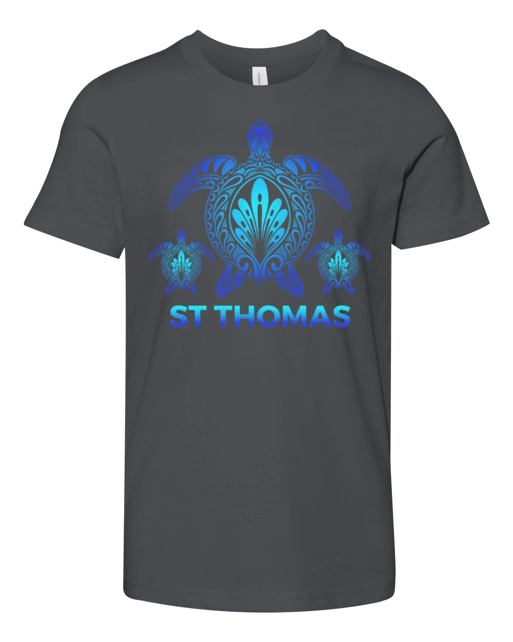 Vintage St Thomas Virgin Islands Turtle Souvenirs Youth Unisex Jersey Tee