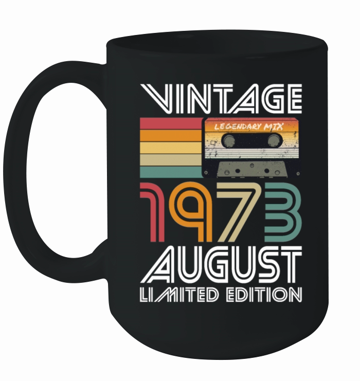 50th birthday august 1973 vintage 1973 Ceramic Mug
