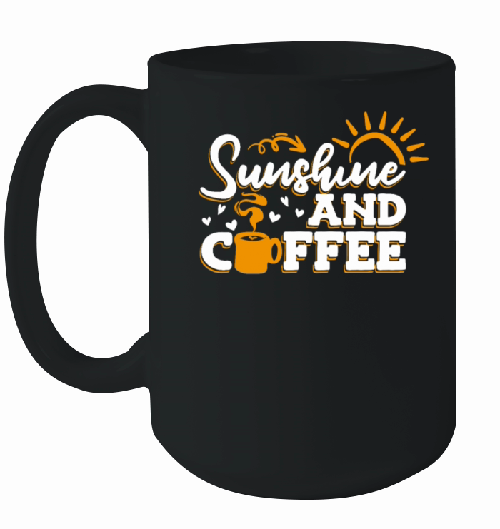 Sunshine And Coffee Queen Latte Art Barista Coffee Ceramic Mug