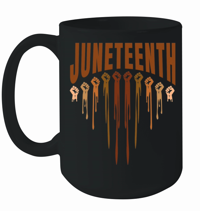 Vintage Black Melanin Juneteenth 1865 History Ceramic Mug