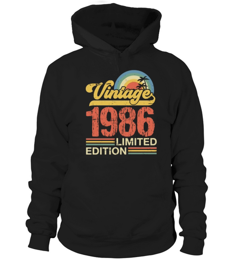 Retro Vintage 1986 Limited Edition Hoodie Unisex